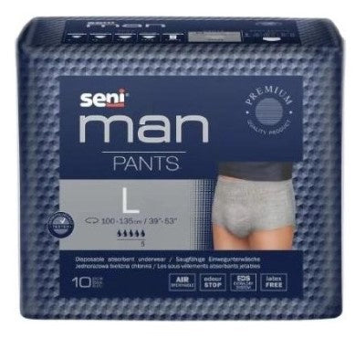 Seni Man Pants L, Inkontinenz-Unterwäsche für Männer – 10 Stück