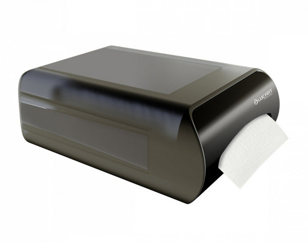 Serviettenspender L-One Counter Mod schwarz für Z-Falz Servietten 24 × 16 cm – 1 Stück