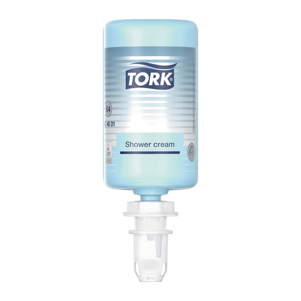 Duschcrème Tork Premium S4 erfrischend, Unisex-Duft, 1000 ml – 6 Flaschen