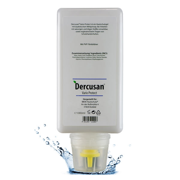 Dercusan Vario Protect Hautschutzgel, 1 Liter Softflasche – 1 Stück