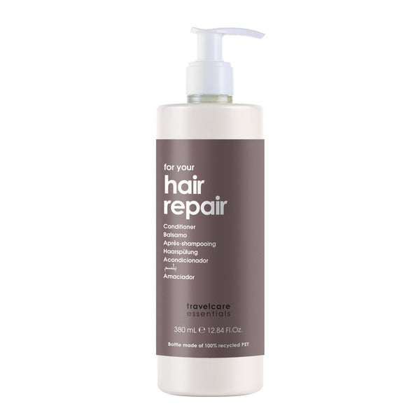 Haarspülung Travelcare Essentials, Pumpflasche 380 ml – 18 Stück