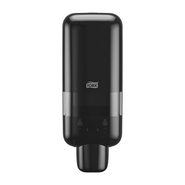 Seifenspender Tork S4 für Seifen und Händedesinfektionsmittel, Kunststoff, schwarz – 1 Stück