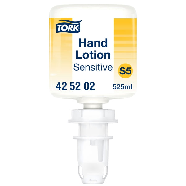 Handlotion Tork Premium Sensitive Mini – S5 System, unparfümiert, weiss, pH-neutral, 525 ml
