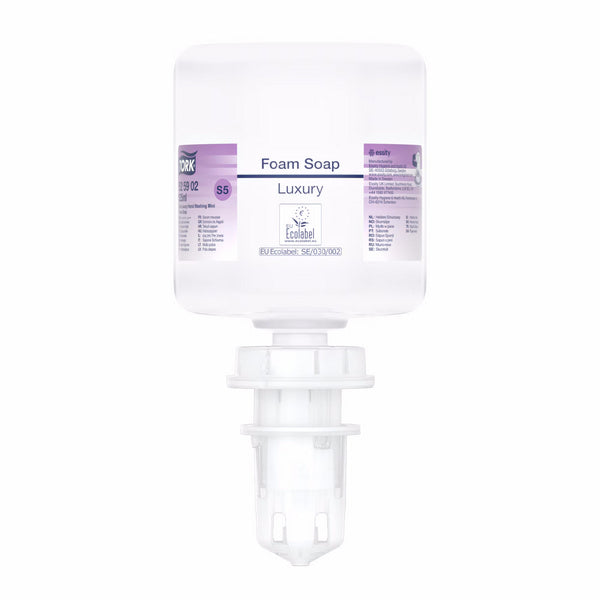 Schaumseife Tork Premium Luxus Mini – S5 System, Blumenduft, farblos, pH-neutral, 525 ml