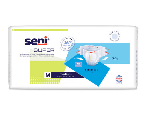 Seni Super Medium 75-110, blau, 30 Stück – Einzelpackung