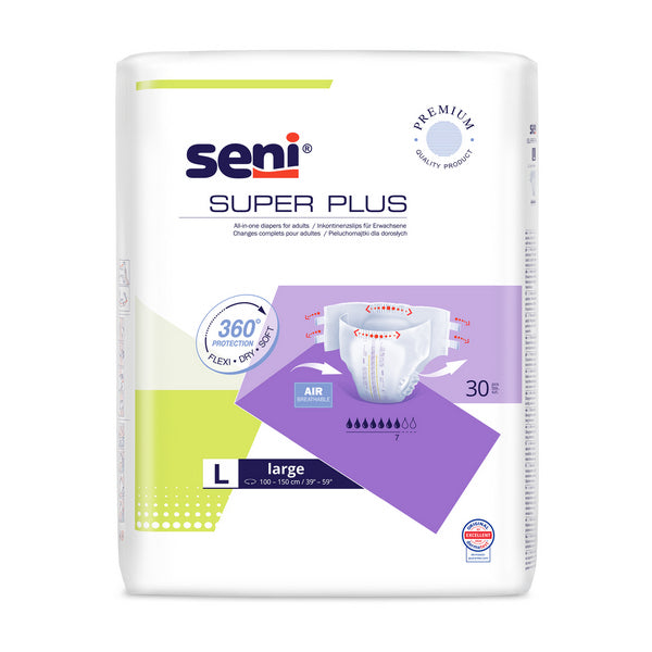 Seni Super Plus Large 100-150, lila, 30 Stück – Einzelpackung