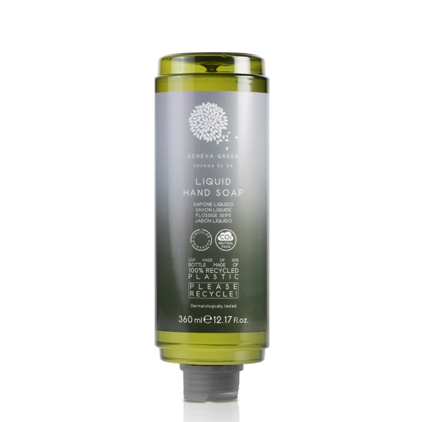 Flüssigseife Geneva Green, Spendersystem CYSOAP 360 ml – 18 Flaschen