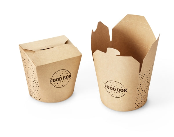 Food Box 710 ml Karton braun, beschichtet Ø 93 mm x 100 mm
