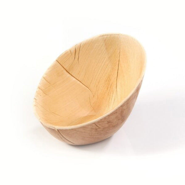 Schale Palmblatt, braun, oval, 100 x 72 x 60/24 mm