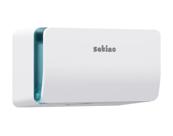 Satino Handtuchspender XS für V-Falz – System PT3, Kunststoff, weiss – 1 Stück