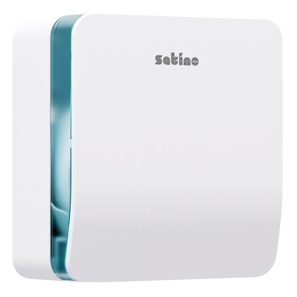 Satino Toilettenpapierspender Mini Jumbo – JT1 System, Kunststoff, weiss – 1 Stück