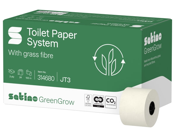 Toilettenpapier Satino GreenGrow Compact Grossrolle