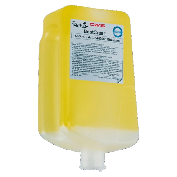 CWS Seifencreme Best Cream Standard, Zitrusduft, 500 ml – 12 Stück