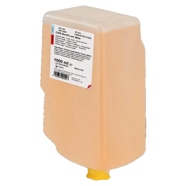CWS Schaumseife Best Foam Mild, Blumenduft, 1000 ml – 12 Flaschen