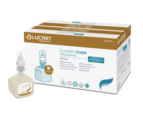 Lucart Identity Schaumseife Classic Foam – 8 Stück