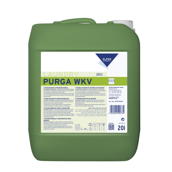 Kleen Purgatis PURGA WKV Waschkraftverstärker, Konzentrat, 20 Liter – 1 Bidon