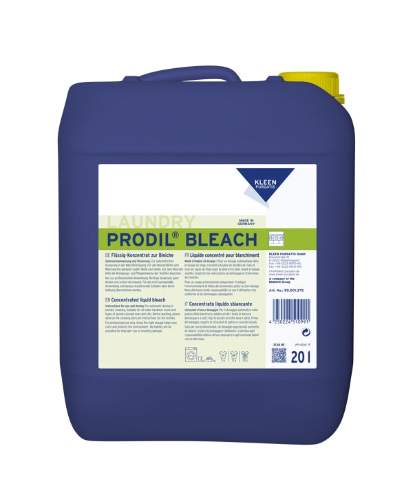 Kleen Purgatis PRODIL BLEACH Bleichmittel, chlorhaltig, flüssig, 25 kg – 1 Bidon