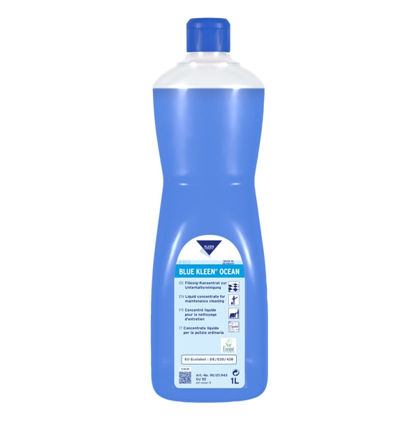 Kleen Purgatis BLUE KLEEN OCEAN Unterhaltsreiniger 1 Liter Konzentrat – 6 Flaschen