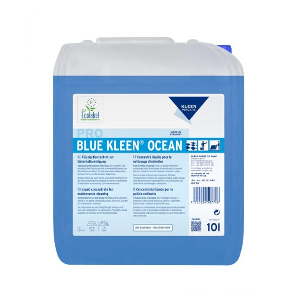 Kleen Purgatis BLUE KLEEN OCEAN Unterhaltsreiniger, Konzentrat, 10 Liter – 1 Bidon