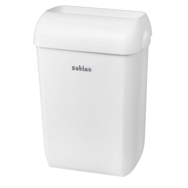 Satino Abfallbehälter 43 l, Kunststoff, weiss, B 40 × H 61 × T 28 cm – 1 Stück