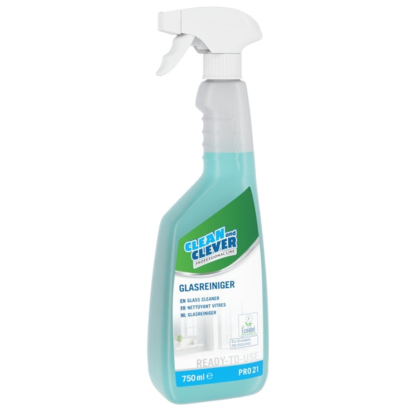 Glasreiniger CLEAN and CLEVER PRO 19, 750 ml – 12 Flaschen