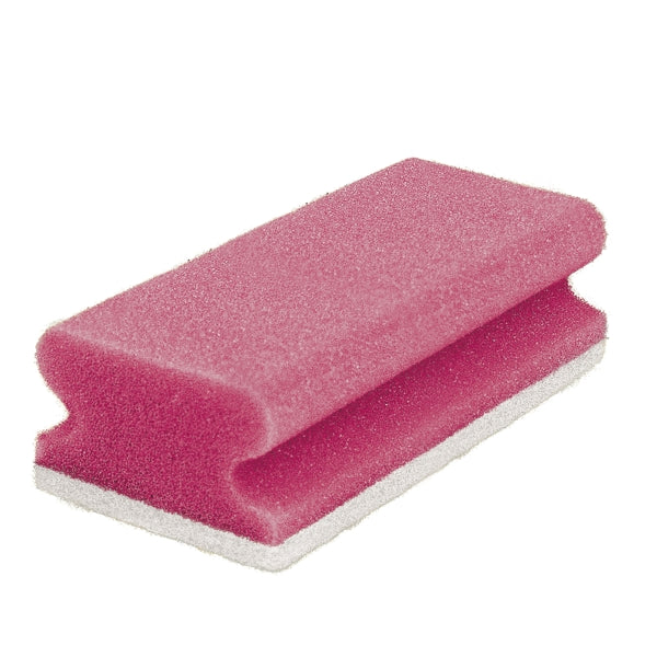 Pflegeschwamm CLEAN and CLEVER gross, rot/weiss – 10 Stück