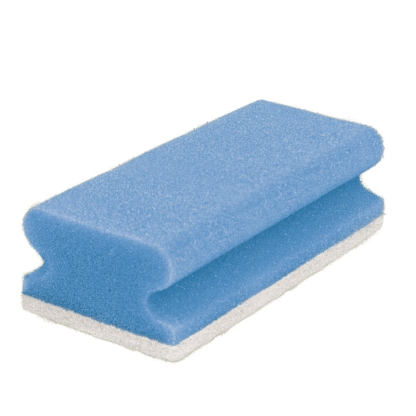 Pflegeschwamm CLEAN and CLEVER gross, blau/weiss – 10 Stück