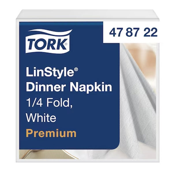 Servietten Tork LinStyle, Airlaid, 39 × 39 cm, 1/4-Falz, weiss