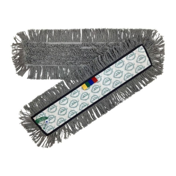Allround Klettmopp, grau, GRS-Recycling, 40 cm – 5 Stück