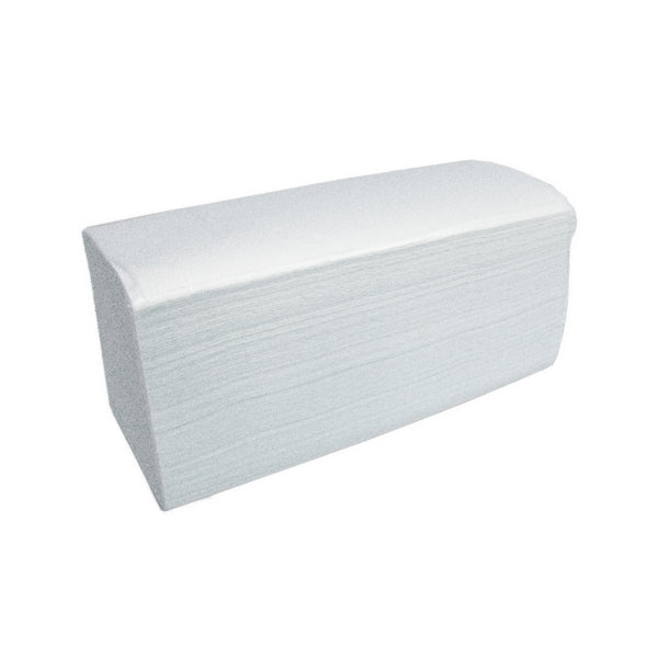 Handtuch Ultra V-Falzung, Zellstoff, 2-lagig, Weiß 4000 Blatt (20 x 200 Blatt, 24 × 21,5 cm, gefaltet Tiefe 10,5 cm)