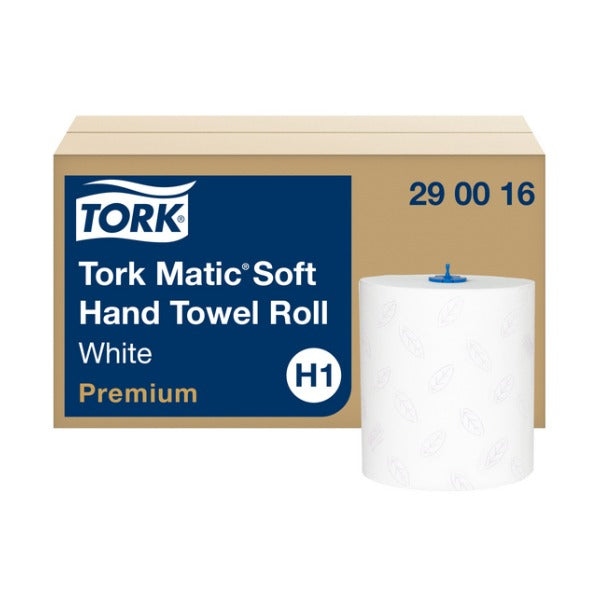 Tork Matic Premium Handtuchrolle H1, Zellstoff TAD, 2-lagig, 100 m – 6 Rollen