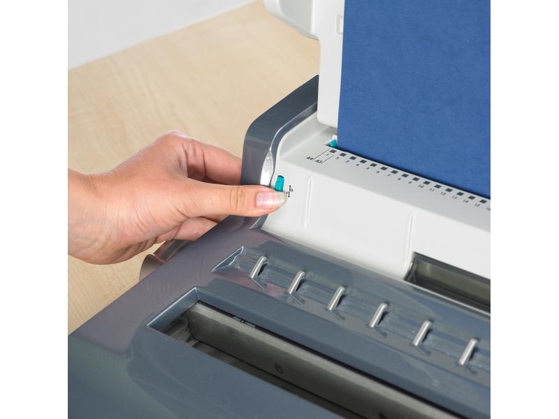 Drahtbindegerät FELLOWES Quasar Wire, stanzt 15 Blatt, bindet bis 130 Blatt
