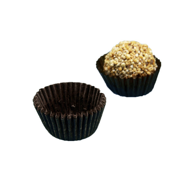 Pralinenkapseln Pergamin, braun, Ø 24 × 16 mm – 1000 Stück