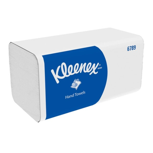 Kimberly-Clark Kleenex Ultra Handtuch, V-Falzung, 2-lagig, weiss, 21,5 × 21 cm – 2790 Blatt (15 x 186)