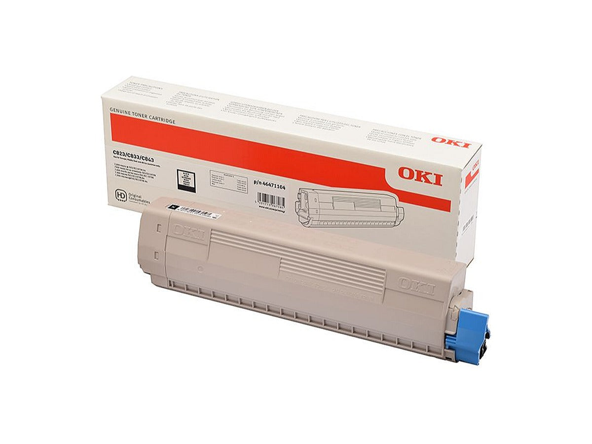 OKI C823 / C833 / C843 Original Toner, Schwarz, Standard
