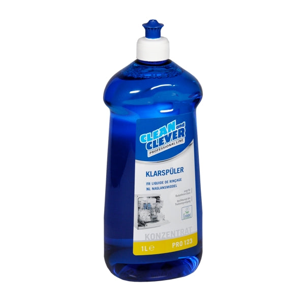 Klarspüler CLEAN and CLEVER PRO 123, 1 Liter – 12 Flaschen
