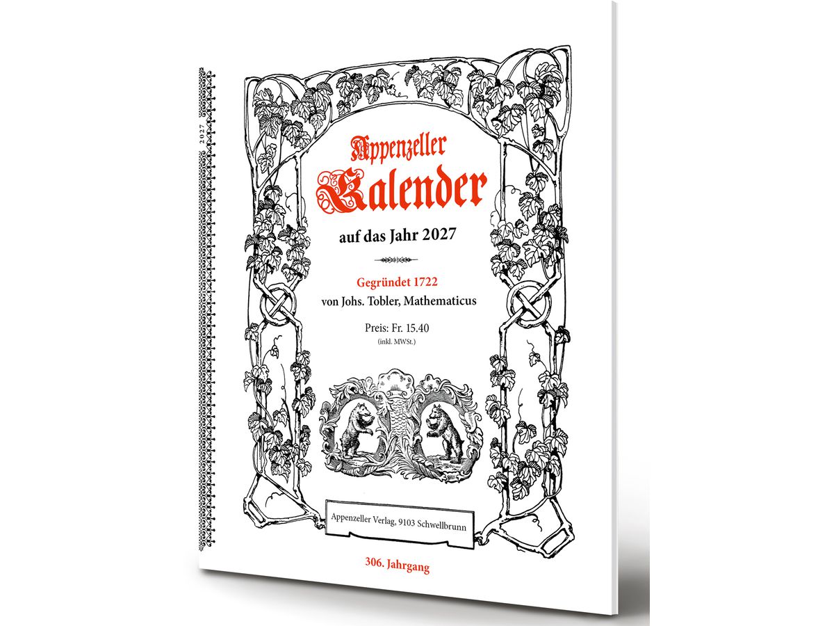 APPENZELLER Kalender 2027 Appenzeller DE
