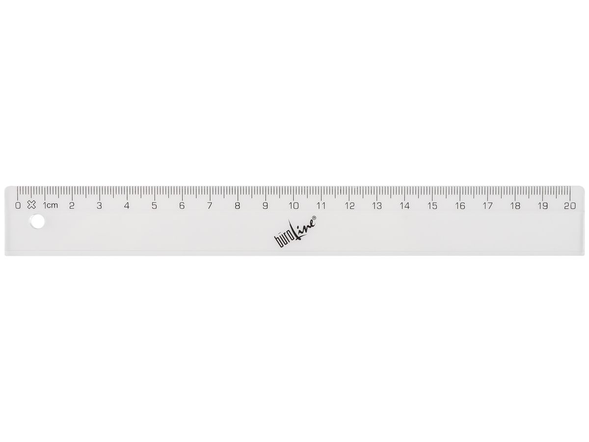BÜROLINE Massstab, 20 cm, unzerbrechlich