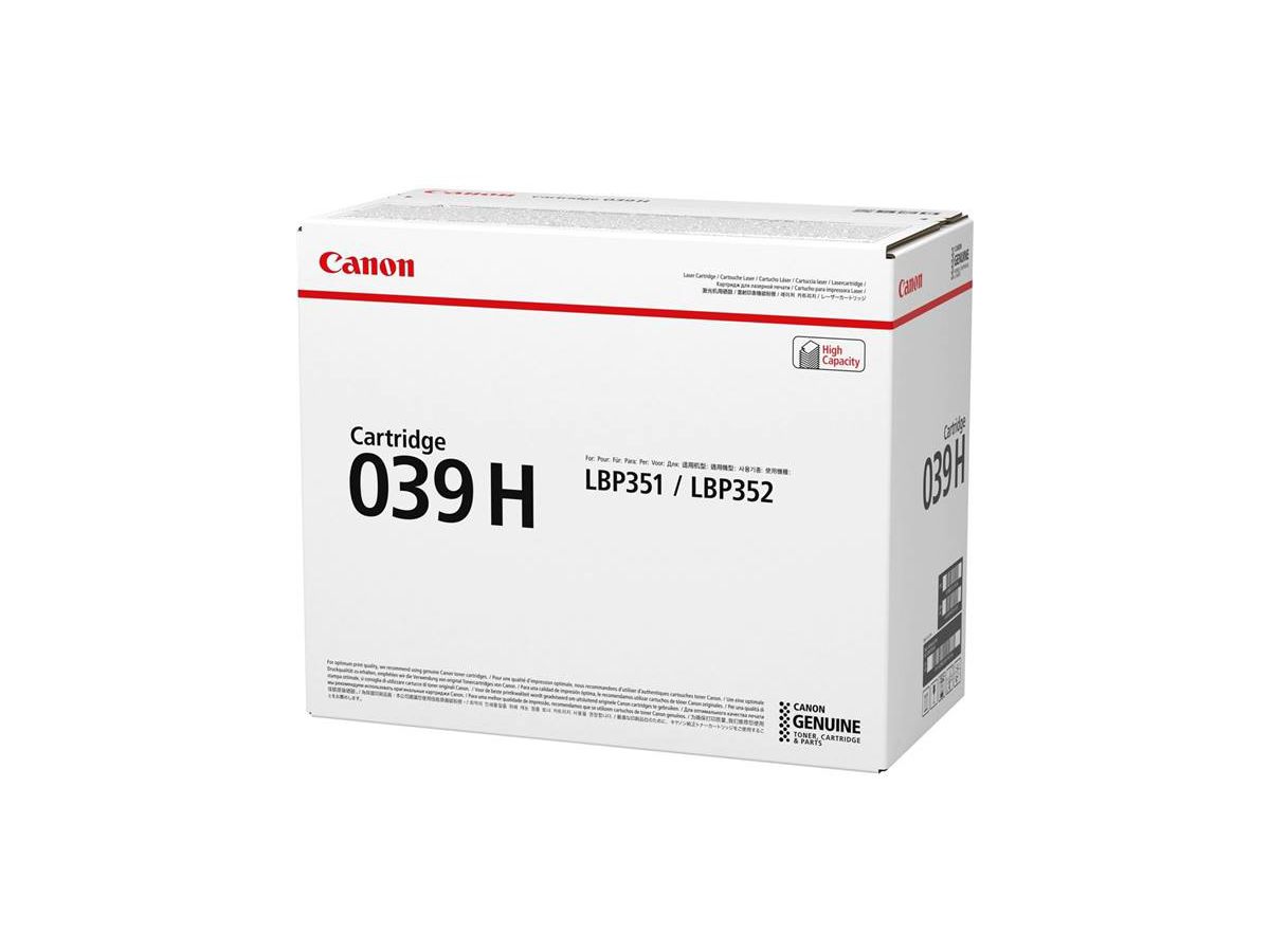 CANON Toner-Modul 039H schwarz 0288C001 LBP 351x/352x 25'000 Seiten