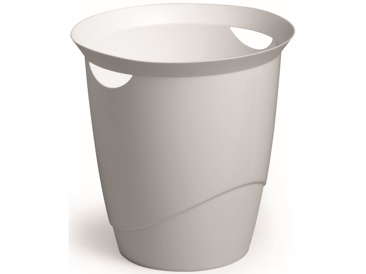 DURABLE Papierkorb Trend, 16 Liter, weiss