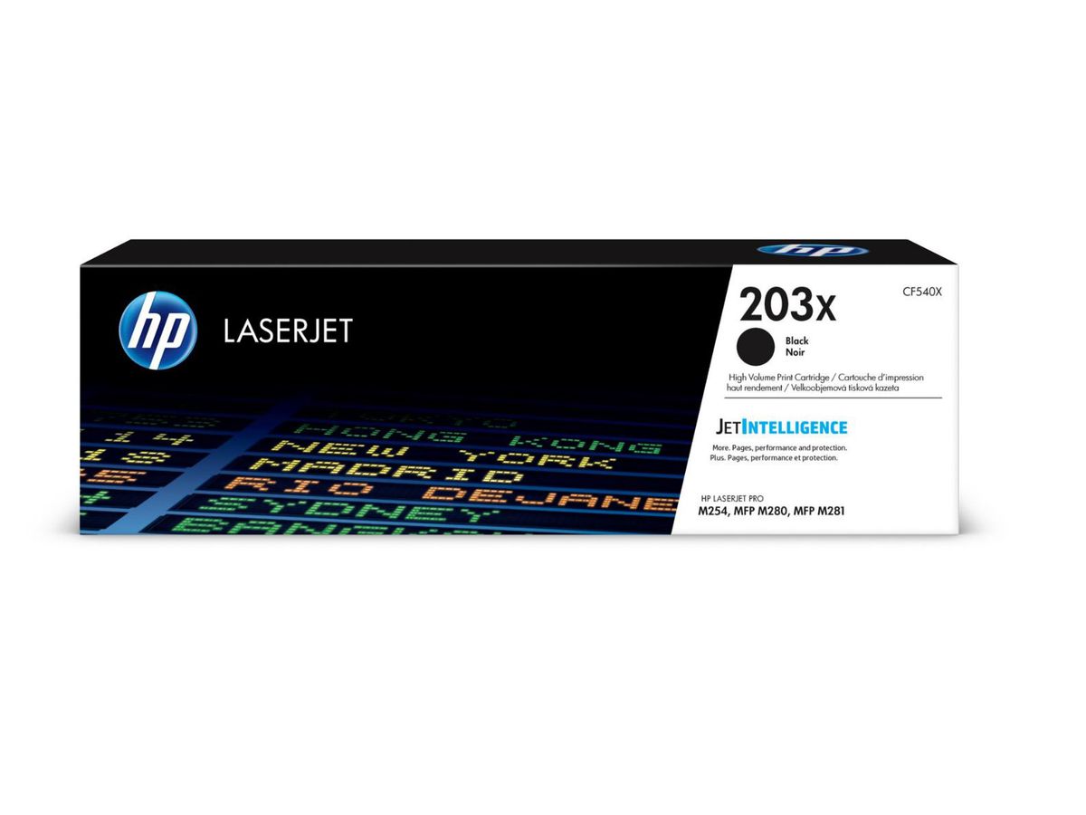 HP Toner-Modul 203X CLJ Pro M254/MFP M280 (hohe Reichweite), Schwarz