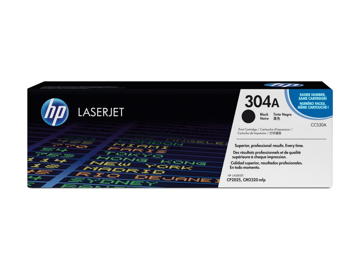HP Toner-Modul 304A Color LaserJet CP2025, Schwarz