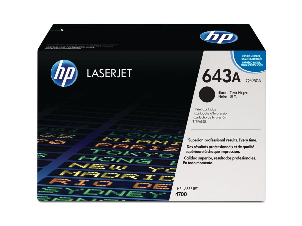 HP Toner-Modul 643A Color LaserJet 4700, Schwarz