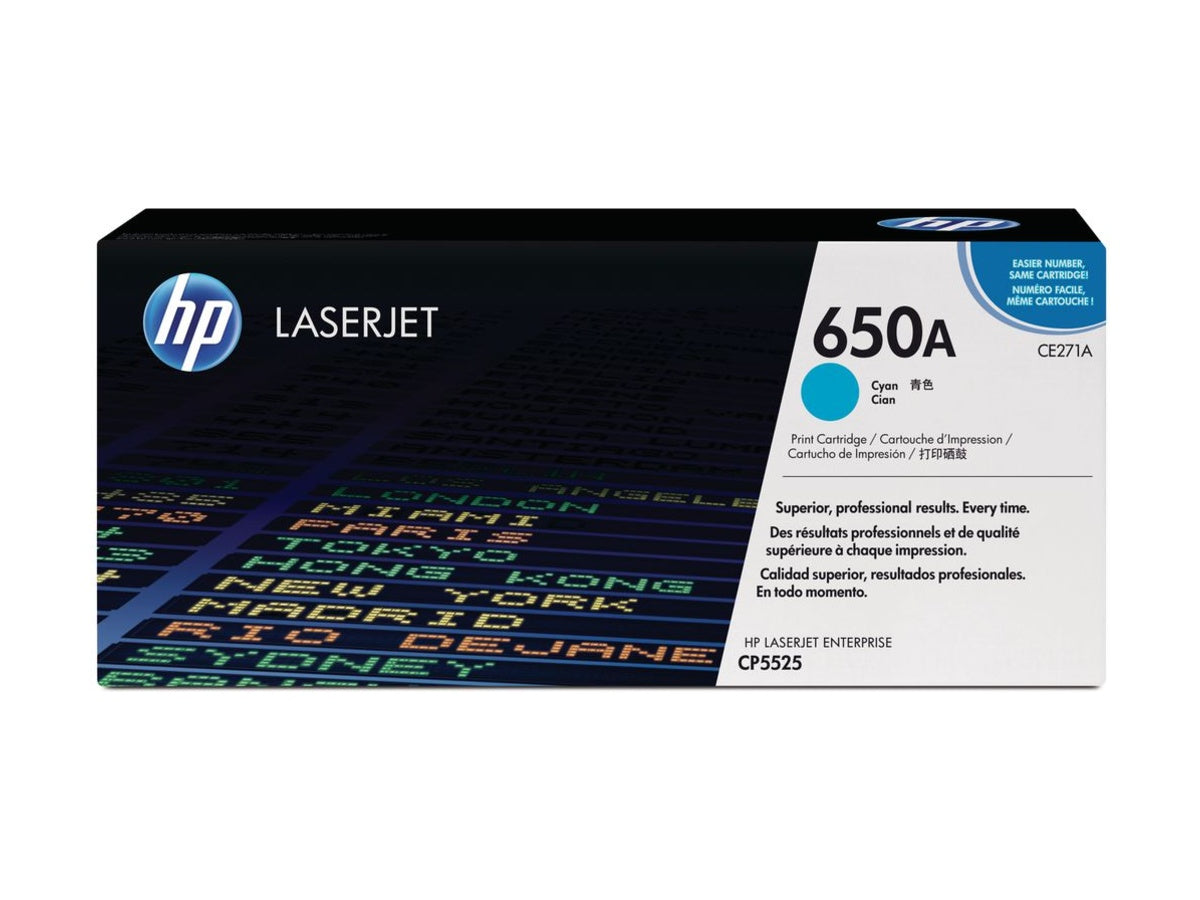 HP Toner-Modul 650A Color LJ CP5520/5525, Cyan