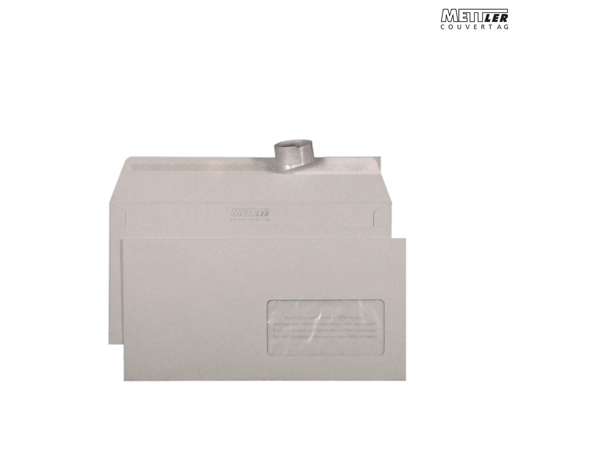 Mettler Couvert C5 Fenster rechts 100 g/m² (500 Stück)