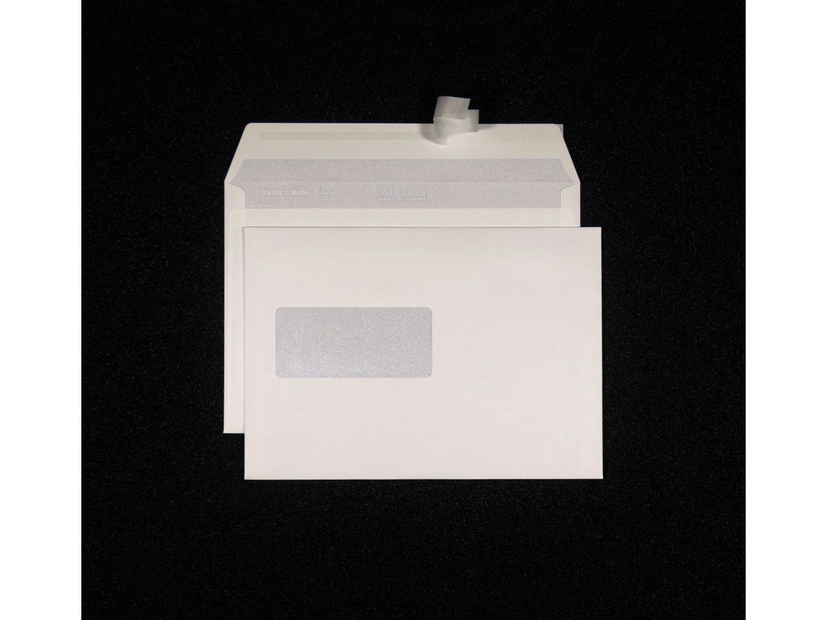 Mettler Couvert C5 Fenster links weiss 100 g/m² (500 Stück)