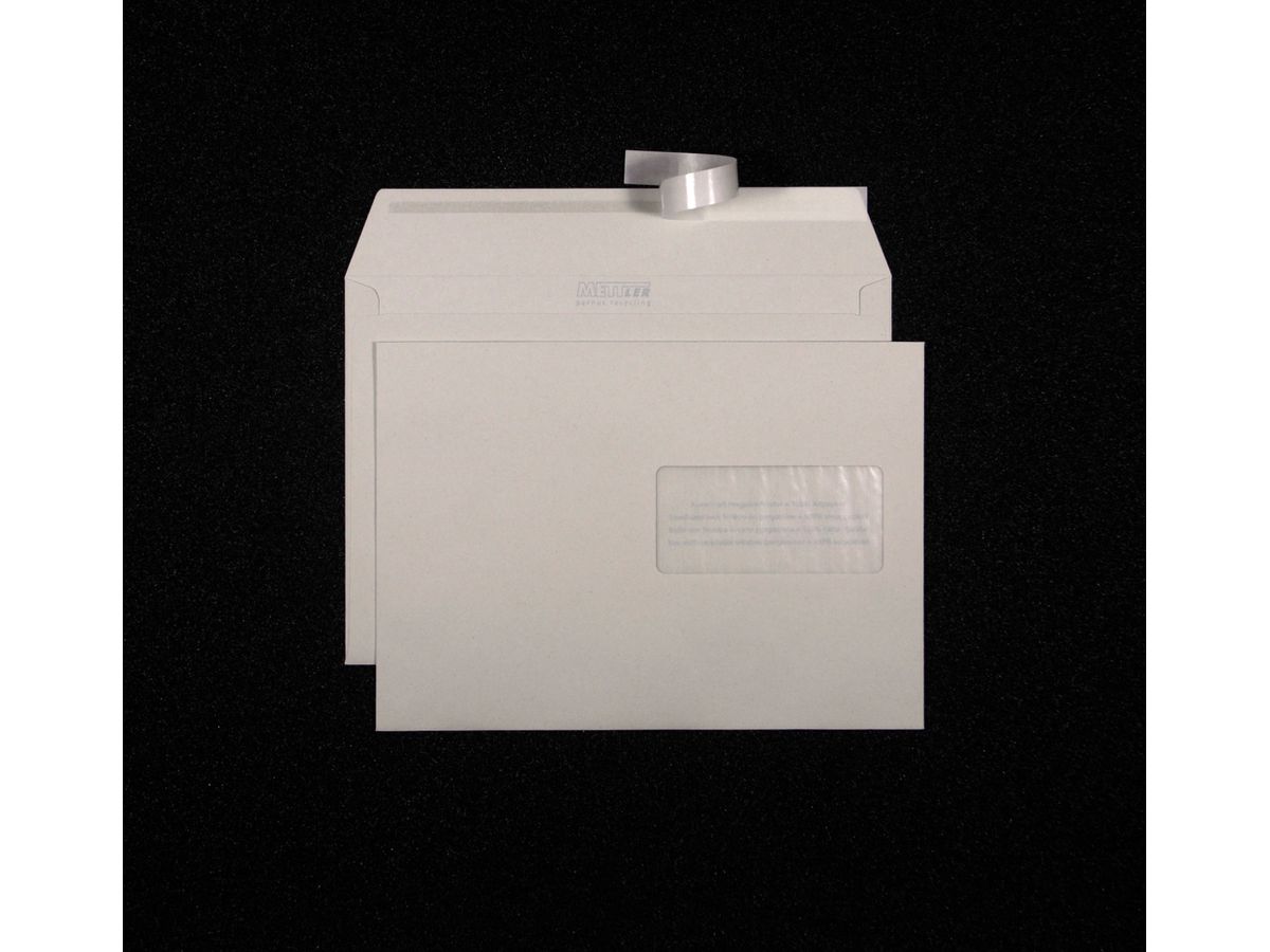Mettler Couvert C5 Fenster rechts 100 g/m² (500 Stück)
