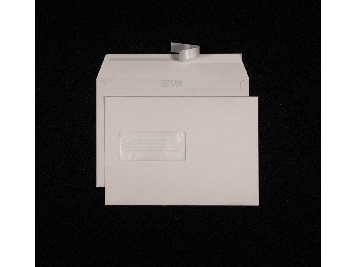 Mettler Couvert C5 Fenster links 100 g/m² (500 Stück)