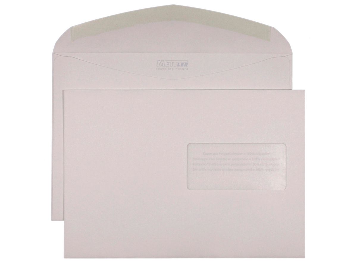 Mettler Couvert C5 Fenster rechts 120 g/m² (500 Stück)