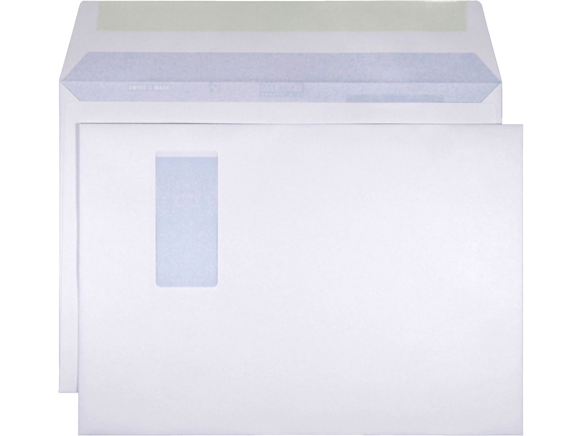 Mettler Couvert C4 Fenster rechts ultraweiss 120 g/m² (250 Stück)